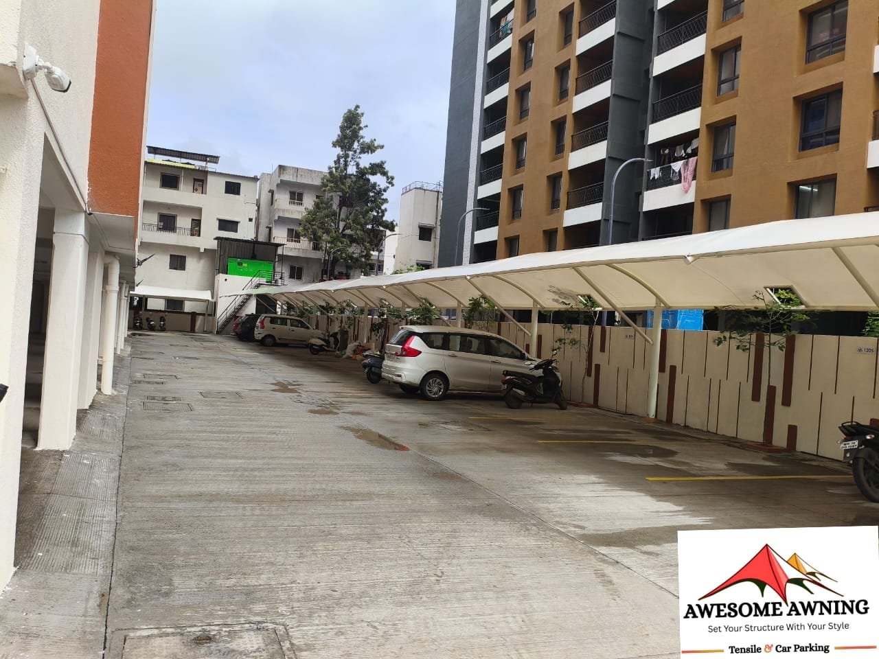 Car Parking Tensile Structure